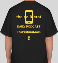 Load image into Gallery viewer, The Politicrat Daily Podcast CREATE black unisex t-shirt