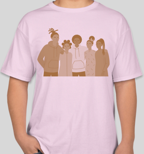 The Politicrat Daily Podcast Fam Series pale pink unisex t-shirt
