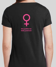 Load image into Gallery viewer, Get Your Supreme Court Out Of My Uterus black t-shirt for women
