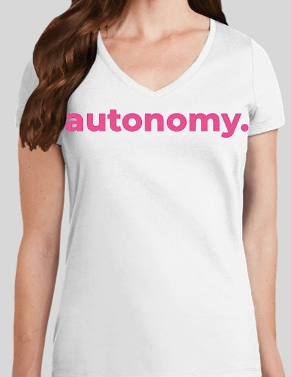 Autonomy white t-shirt for women
