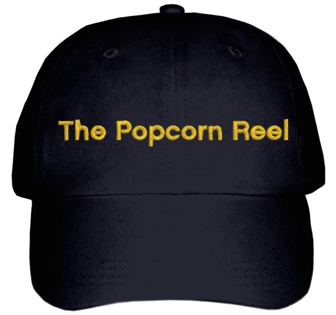 The Popcorn Reel Series Embroidered Black Hat at The Politicrat Store