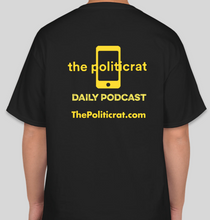 Load image into Gallery viewer, The Politicrat Daily Podcast Five Alive black unisex t-shirt
