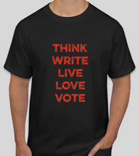 Load image into Gallery viewer, The Politicrat Daily Podcast Five Alive! black unisex t-shirt
