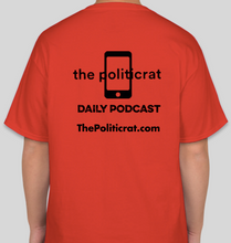 Load image into Gallery viewer, The Politicrat Daily Podcast Five Alive! red unisex t-shirt
