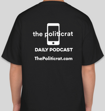 Load image into Gallery viewer, The Politicrat Daily Podcast Blackness Is Beautiful unisex black t-shirt
