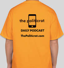 Load image into Gallery viewer, The Politicrat Daily Podcast Black Girl Magic gold unisex t-shirt
