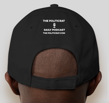 Load image into Gallery viewer, The Politicrat Daily Podcast Afro Black Woman Black New Era 9FORTY Adjustable Hat
