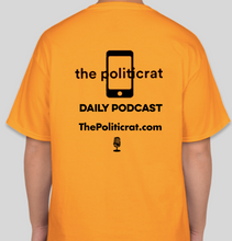 Load image into Gallery viewer, The Politicrat Daily Podcast Believe In Yourself gold unisex t-shirt

