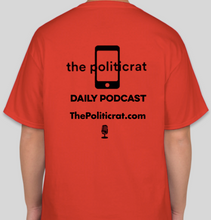 Load image into Gallery viewer, The Politicrat Daily Podcast Believe In Yourself red unisex t-shirt
