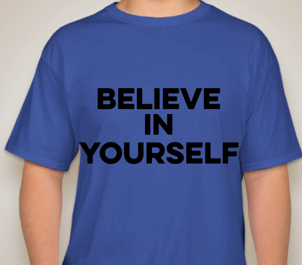The Politicrat Daily Podcast Believe In Yourself blue bell unisex t-shirt