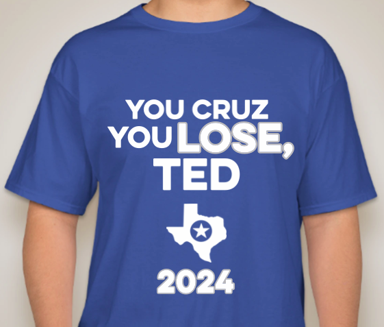 The Politicrat Daily Podcast Cruz Lose royal blue unisex t-shirt