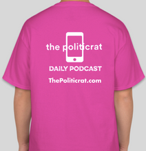Load image into Gallery viewer, The Politicrat Daily Podcast Five Alive! pink unisex t-shirt
