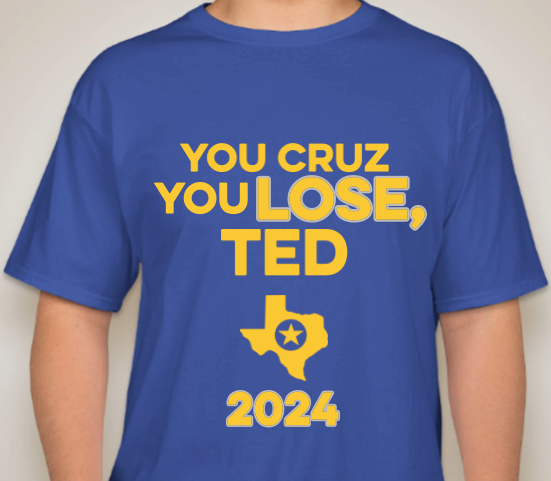 The Politicrat Daily Podcast Cruz Lose blue bell unisex t-shirt