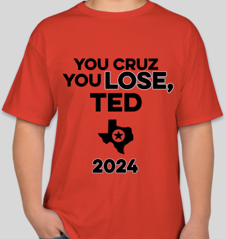 The Politicrat Daily Podcast Cruz Lose red unisex t-shirt