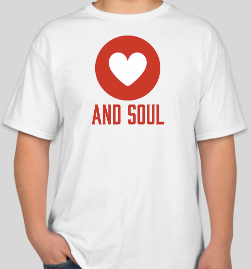 The Politicrat Daily Podcast Heart And Soul white unisex t-shirt