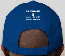 Load image into Gallery viewer, The Politicrat Daily Podcast blue New Era 9FORTY Adjustable Hat
