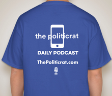 Load image into Gallery viewer, The Politicrat Daily Podcast Equal Rights Amendment baby blue bell t-shirt
