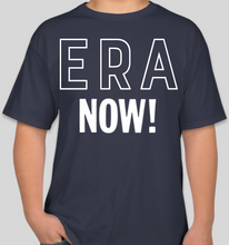 Load image into Gallery viewer, The Politicrat Daily Podcast Equal Rights Amendment navy t-shirt
