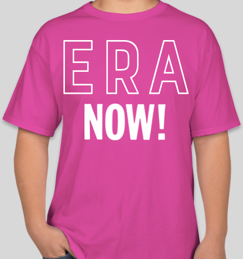 The Politicrat Daily Podcast Equal Rights Amendment pink t-shirt