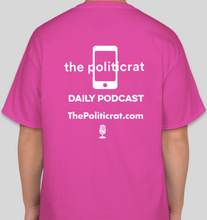 Load image into Gallery viewer, The Politicrat Daily Podcast Equal Rights Amendment pink t-shirt
