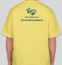Load image into Gallery viewer, The Popcorn Reel Film Series yellow t-shirt
