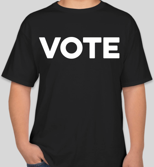 The Politicrat Daily Podcast Vote black unisex t-shirt