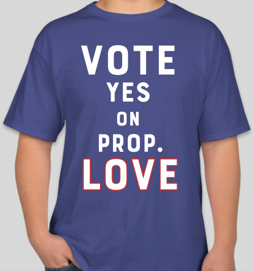 The Politicrat Daily Podcast Vote Love deep royal blue unisex t-shirt