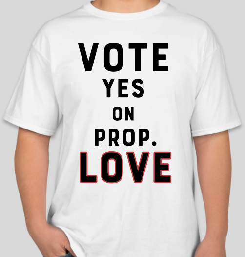 The Politicrat Daily Podcast Vote Love white unisex t-shirt