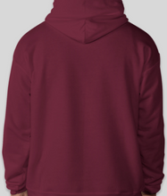 Load image into Gallery viewer, The Politicrat Daily Podcast EcoSmart 50/50 Pullover Hoodie (maroon)

