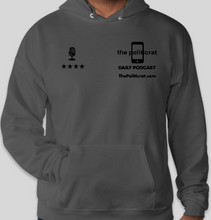 Load image into Gallery viewer, The Politicrat Daily Podcast EcoSmart 50/50 Pullover Hoodie (smoke gray)
