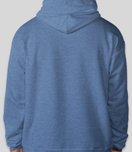 Load image into Gallery viewer, The Politicrat Daily Podcast EcoSmart 50/50 Pullover Hoodie (heather blue)

