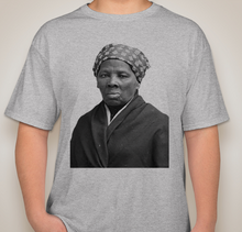 Load image into Gallery viewer, Harriet Tubman light steel unisex t-shirt
