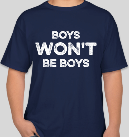 The Politicrat Daily Podcast Boys Won't Be Boys athletic navy unisex t-shirt