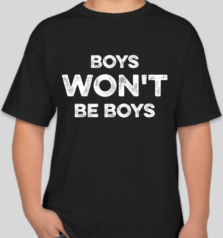 The Politicrat Daily Podcast Boys Won't Be Boys black unisex t-shirt