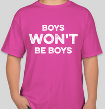 Load image into Gallery viewer, The Politicrat Daily Podcast Boys Won&#39;t Be Boys pink unisex t-shirt

