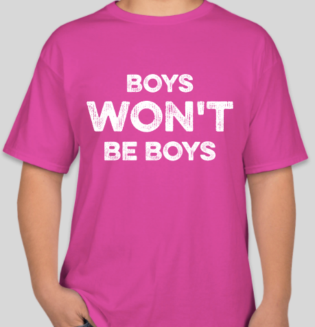 The Politicrat Daily Podcast Boys Won't Be Boys pink unisex t-shirt
