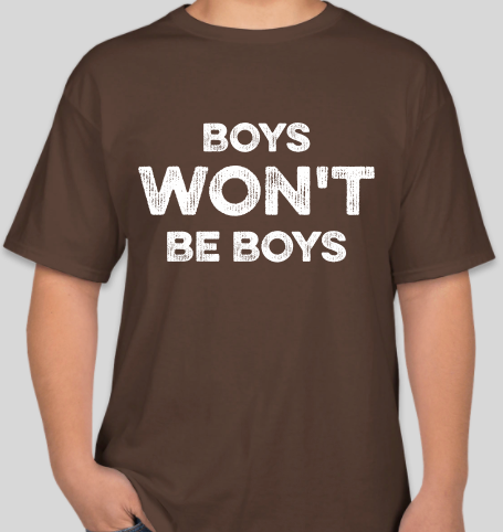 The Politicrat Daily Podcast Boys Won't Be Boys brown unisex t-shirt