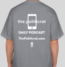 Load image into Gallery viewer, The Politicrat Daily Podcast A Luta Continua Series Muhammad Ali graphite t-shirt
