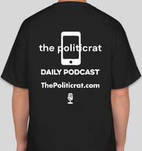 Load image into Gallery viewer, The Politicrat Daily Podcast A Luta Continua Series Fannie Lou Hamer black t-shirt
