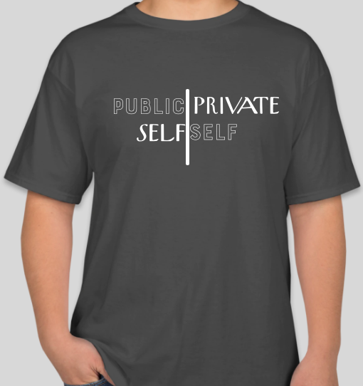 The Politicrat Daily Podcast Public Self/Private Self smoke grey unisex t-shirt