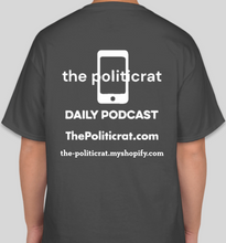 Load image into Gallery viewer, The Politicrat Daily Podcast Public Self/Private Self smoke grey unisex t-shirt
