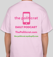 Load image into Gallery viewer, The Politicrat Daily Podcast Make Sexy Smart Again pale pink unisex t-shirt
