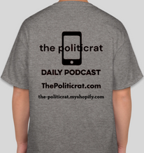 Load image into Gallery viewer, The Politicrat Daily Podcast Intersectionality Oxford grey unisex t-shirt
