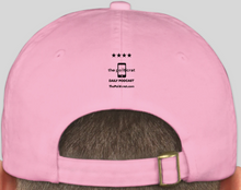 Load image into Gallery viewer, The Politicrat Daily Podcast official embroidered bio-washed baseball hat (pink)
