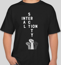 Load image into Gallery viewer, The Politicrat Daily Podcast Intersectionality black unisex t-shirt
