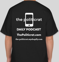 Load image into Gallery viewer, The Politicrat Daily Podcast Intersectionality black unisex t-shirt
