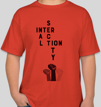Load image into Gallery viewer, The Politicrat Daily Podcast Intersectionality red unisex t-shirt

