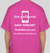 Load image into Gallery viewer, The Politicrat Daily Podcast Intersectionality pink unisex t-shirt
