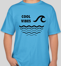 Load image into Gallery viewer, The Politicrat Daily Podcast Cool Vibes aquatic blue unisex t-shirt
