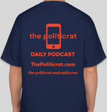 Load image into Gallery viewer, The Politicrat Daily Podcast Intersectionality athletic navy unisex t-shirt

